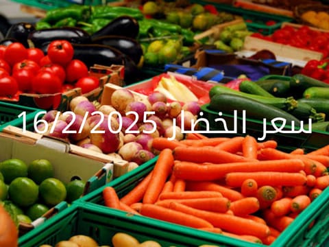 أسعار الخضار اليوم بالكيلو الأحد 16-2-2025 في سوق العبور