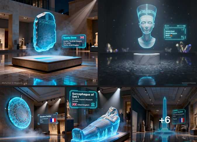 الهولوجرام يُعيد نفرتيتي رقميًا.. كيف تحول التكنولوجيا الأثار المصرية المسروقة إلى قضية عالمية؟
