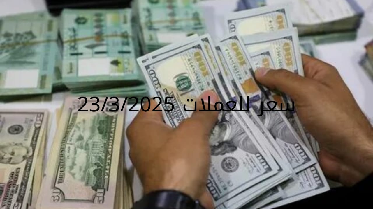 سعر الدولار والعملات في البنك المركزي وجميع البنوك المصرية 23-3-2025