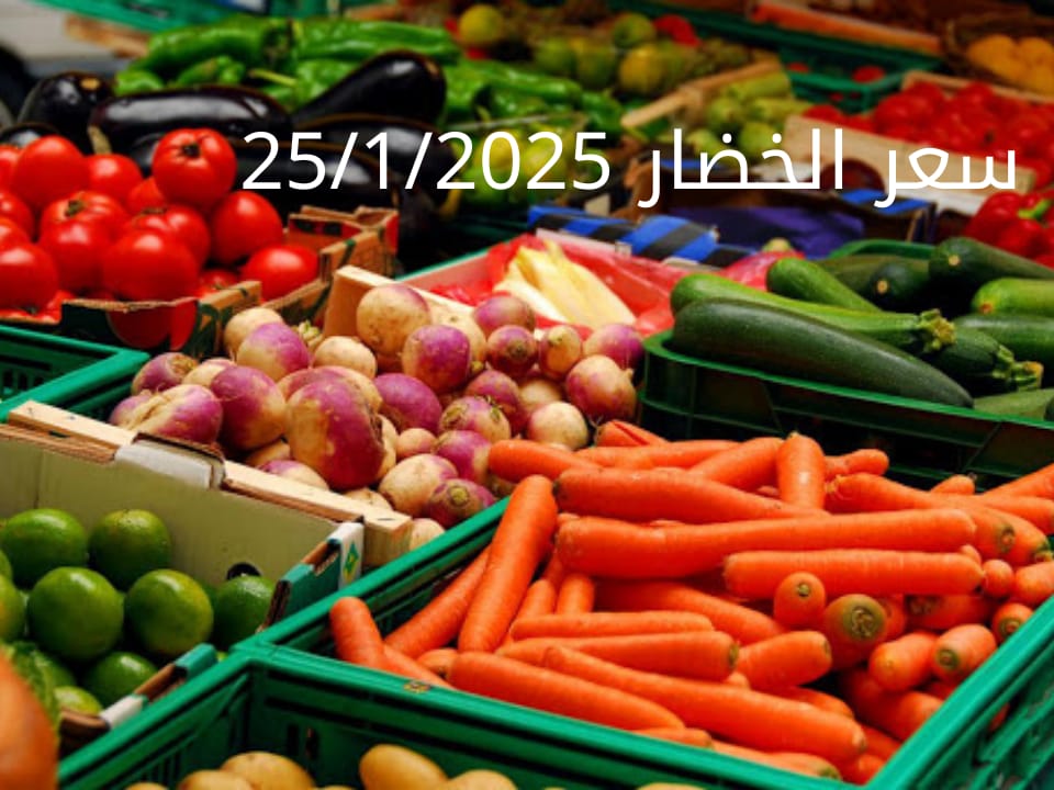 أسعار الخضار اليوم بالكيلو السبت 25-1-2025 في سوق العبور