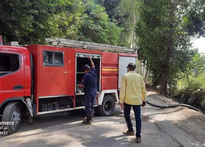 السيطرة على حريق شب في مكتب حجز طيران بقليوب