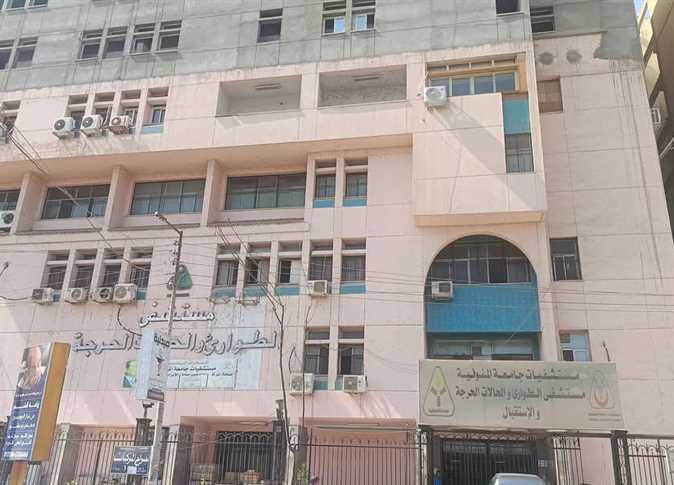 سقوط أسانسير مستشفى جامعة المنوفية وإصابة 17 شخصًا 