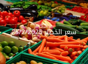 أسعار الخضار اليوم بالكيلو الثلاثاء25-2-2025 بسوق العبور