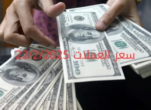 سعر الدولار والعملات في البنك المركزي وجميع البنوك المصرية 22-2-2025