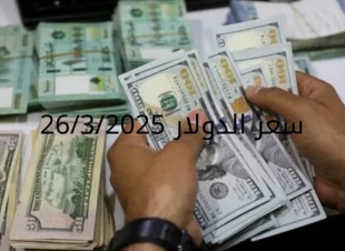 سعر الدولار والعملات في البنك المركزي وجميع البنوك المصرية 26-3-2025