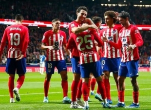 أتلتيكو مدريد يحقق فوزًا سهلًا على رايو فاليكانو بثلاثية نظيفة