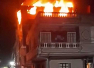 اندلاع حريق يتسبب في تدمير منزل بمدينة الخارجة بمحافظة الوادي الجديد