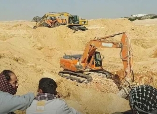 استخراج جثمان عامل سقط في بئر مياه جوفية بـ«صحراء المنيا»