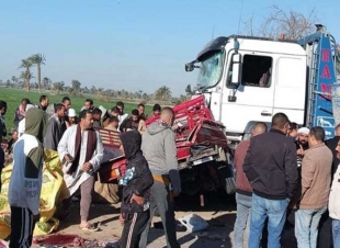 مصرع 11 شخصًا وإصابة 22 آخرين في حوادث مرورية بمحافظات المنيا والدقهلية وأسيوط